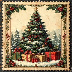 Vintage Stamp of Christmas