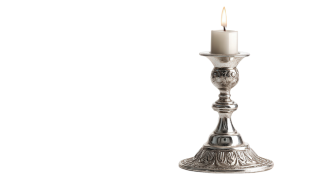 Candle holder background isolated on a Transparent background, PNG file.