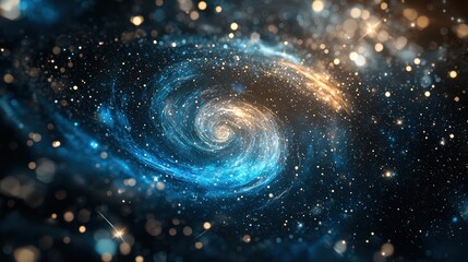 Spiral galaxy nebula