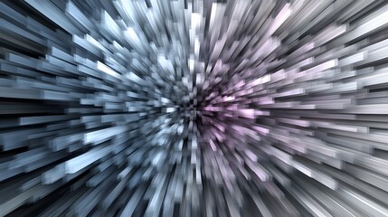 Fototapeta premium Abstract Grey Purple Blocks Speed Lines Burst Background