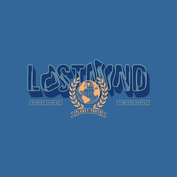 Naklejki lost mind slogan simple vinta...