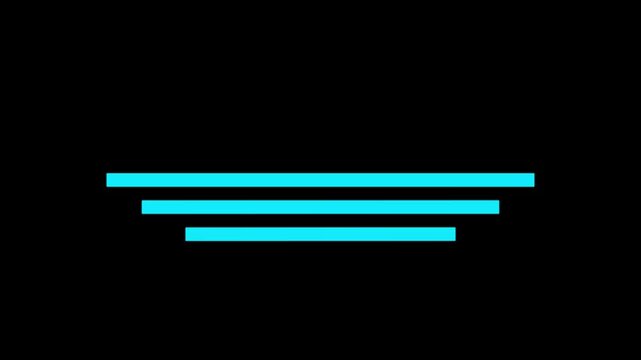 Title three line animation on solid background. Simple and easy to use line animation . Lower Third animation with alpha Channel.