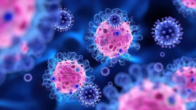 This clip explores the intricate design of virus particles, showcasing their structure and the role they play in disease transmission. Learn about their interaction with host cells