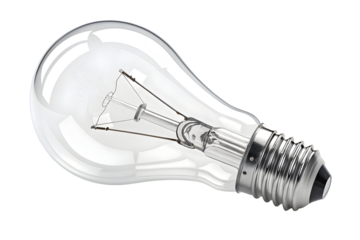 Pink Light Bulb Creative Concept PNG on Transparent Background