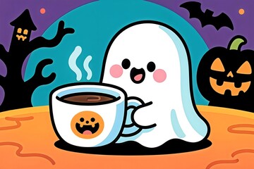 Friendly Ghost's Halloween Coffee