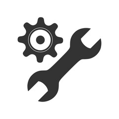 Repair tool sign icon isolated on transparent background