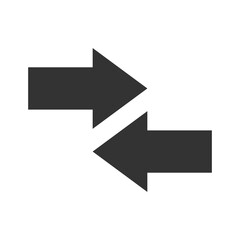 Left and Right Arrow icon vector isolated on transparent background