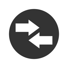 Left and Right Arrow icon vector isolated on transparent background