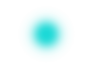 Aesthetic minimalist cyan glowing orb, a soft gradient shape with a transparent background for UI and graphic design.