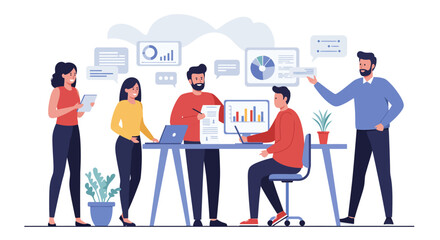 Teamwork in Business Collaborative Data Analysis and Strategy Planning