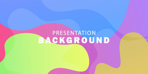 Colorful vector abstract creative background in minimal and simple trendy style. Simple presentation background with dynamic shapes