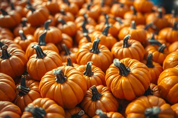 Autumn Bounty: Dew-Kissed Pumpkins
