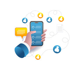 smartphone apps for social media networking and sharing