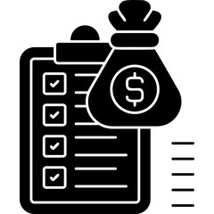 Budgeting Icon Vector Element