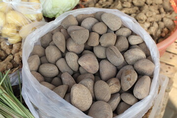 Pangium Edule Black Nuts In The Market
