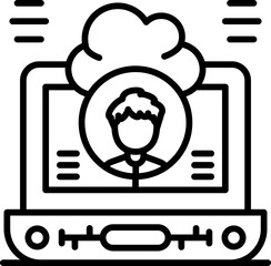 Cloud Icon Vector Element