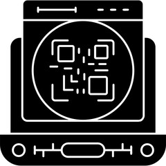 Qr Code Icon Vector Element