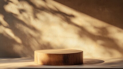 Wooden pedestal display