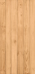 Empty brown plank of old wooden board background. Beautiful texture and pattern panels from reused pines wood pallet. Vertical 19:9 format.