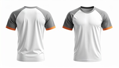 Naklejka premium Raglan T-Shirt Design Front and Back