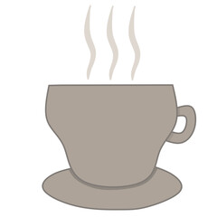 cup of coffee vector illustration, perfect for complete coffee theme design