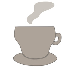 cup of coffee vector illustration for coffee break theme design