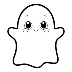 Cute ghost drawing PNG	
