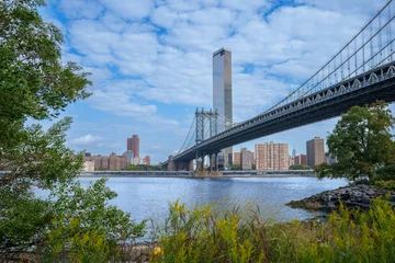 Fototapete Brooklyn Bridge Manhattan Bridge between Manhattan and Brooklyn during sunset, NewYork city, New York, United States of America, USA, 4k, wallpaper desktop   © Miroslav Srb