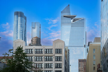 Fototapeta premium New York, Edge- highest outdoor sky deck in the Western Hemisphere located at 30 Hudson Yards.