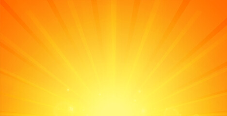 glowing rays background in orange color design