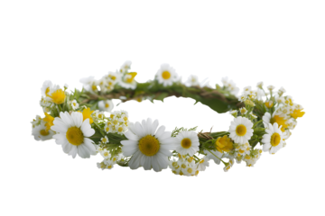 Delicate flower crown for summer festivals and bohemian weddings adds natural beauty and charm