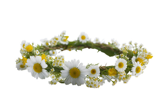 Delicate flower crown for summer festivals and bohemian weddings adds natural beauty and charm