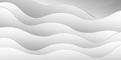 Abstract grey smooth textile waves background. Vector design