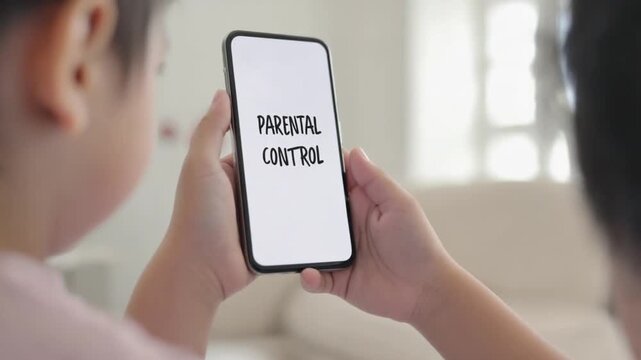 Mobile phone with parental controls for children. Parental control.