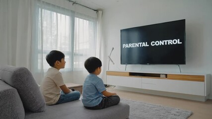 TV with parental controls for children. Parental control.