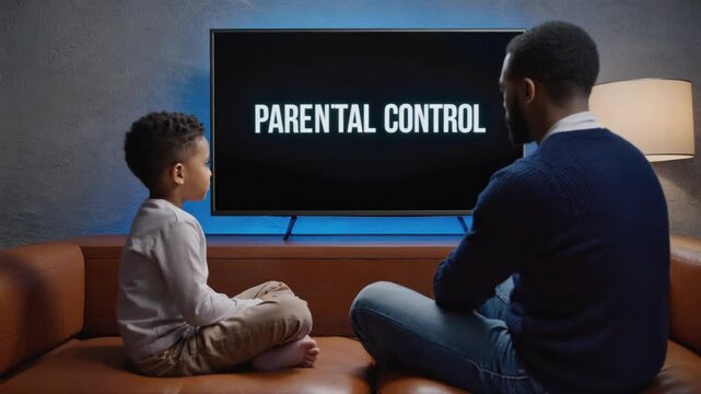 TV with parental controls for children. Parental control.