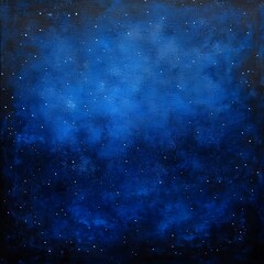 Fototapeta premium Deep Blue Night Sky Starry Painting Texture Background