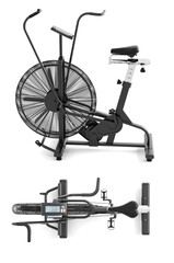 Gym exercise bike machine isolated on white background. 3D rendering