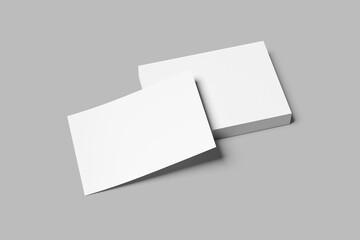 Realistic Certificate Mockups on white 3D rendering