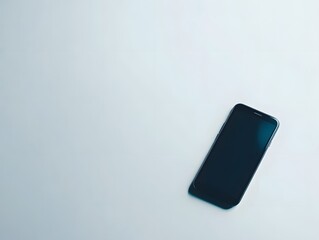 Modern Smartphone Mockup on Light Blue Background
