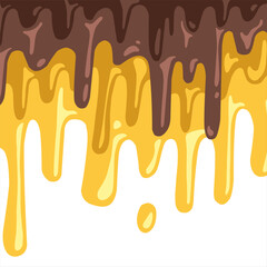 hot melt cheesy, choco cheese flat melting,Chocolate drip background, hot cocoa flow, sweet dessert vector, 
milk drop illustration, brown liquid wave, melting chocolate cartoon,