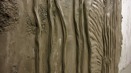 Abstract Brown Clay Texture Wall Art Background