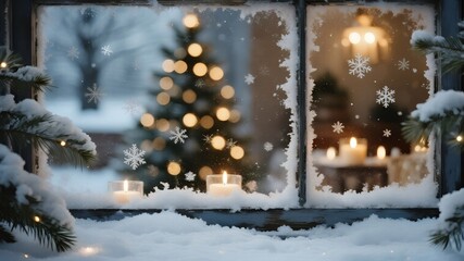 Fototapeta premium Christmas Artwork and Festive Holiday Celebration