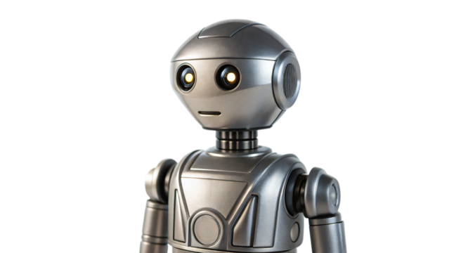 isolated AI robot is a concept illustration of future technology