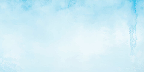 Abstract watercolor background with light blue and white colors seamless design