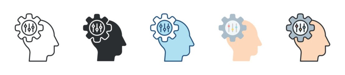 Adaptability Icon Set Multiple Style Collection