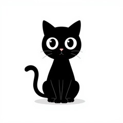 black and white cat