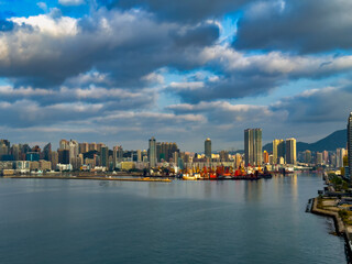 Skyline von Hongkong, China