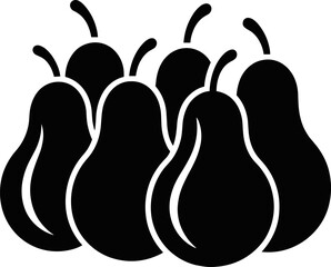 Fresh pear fruit vector illustration