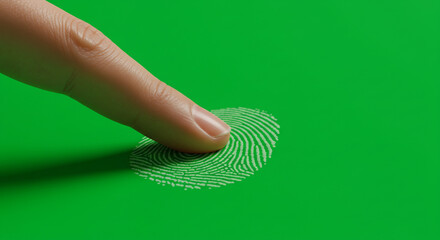 Secure your identity with a digital fingerprint scan, ensuring personal data protection and access control.